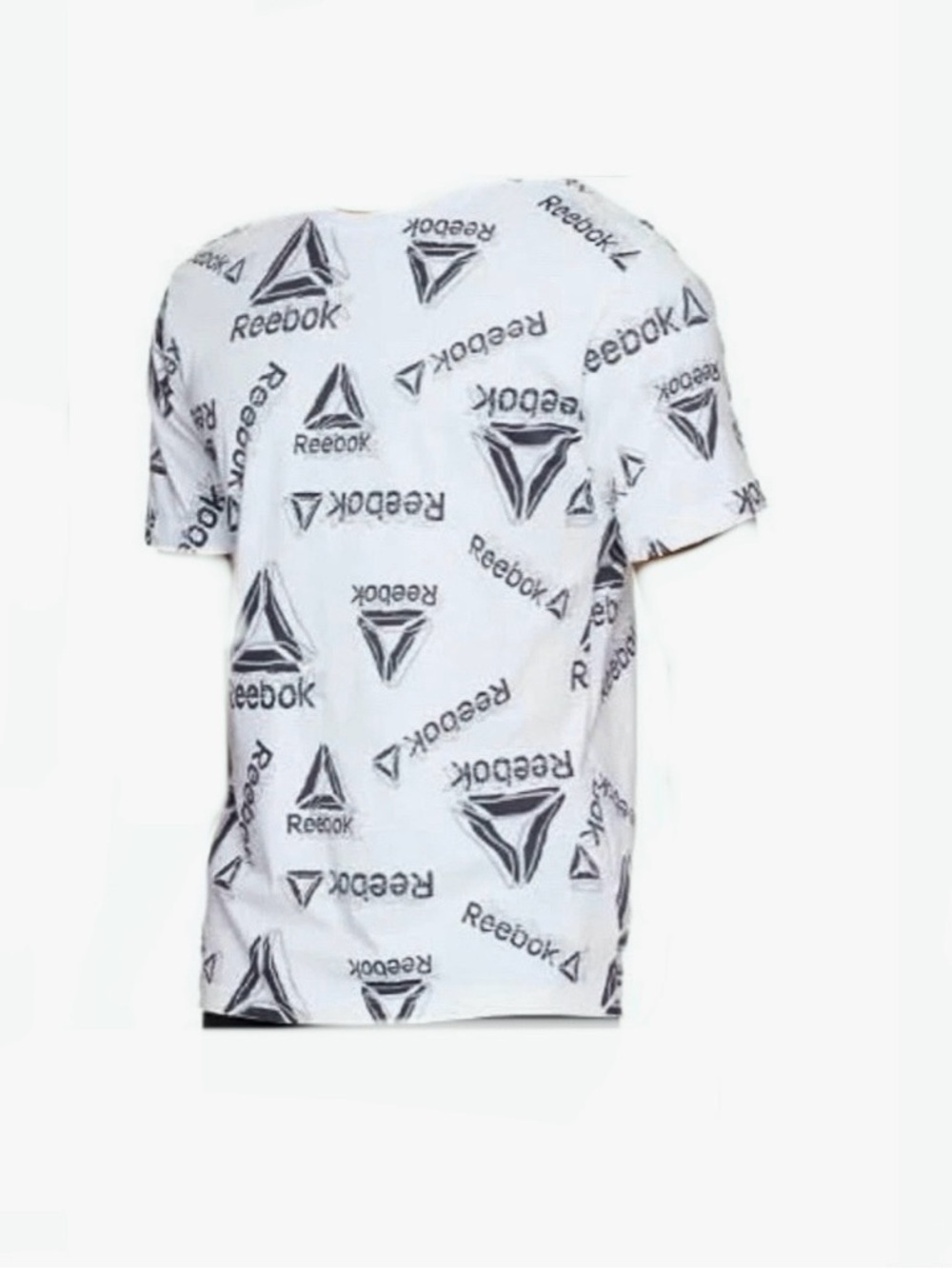 2 COUNT Reebok White Logo-Print Men’s T-Shirt - 3XL